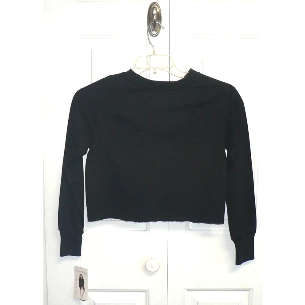 Habitual Kid Girls Luella Long Sleeve Pullover Sweatshirt In Black Size‎ 12 $58